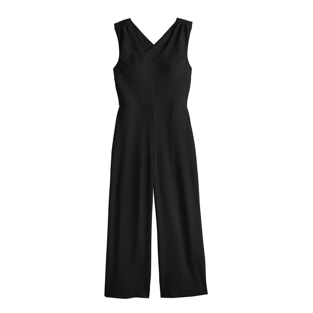 NWT Speechless Cross Band Back Cropped Jumpsuit Green Juniors Size XL Size XXL - Picture 3 of 3